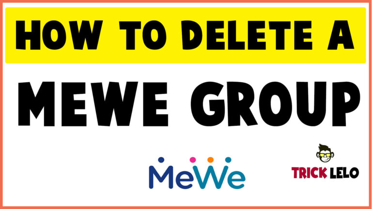 How To delete a MeWe Group | MeWe Group Trick